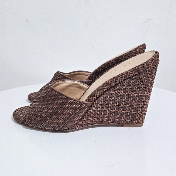 Veronica Beard Dali raffia wedge sandals size 7 - Picture 5 of 9